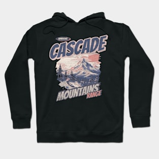 Cascade Mountains Graphic , North Cascades Hiking , Camping Lover Gift, Vacation Holiday Forest  for him her woman Hoodie